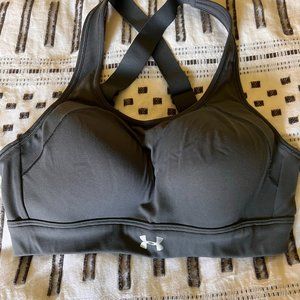 Under Amour gray sport bra size S